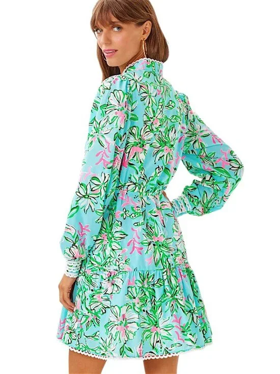 Lilly Pulitzer Arletta Button Down Dress in Multi/Sun of a Bun NWT - Size 0 - Picture 3 of 7